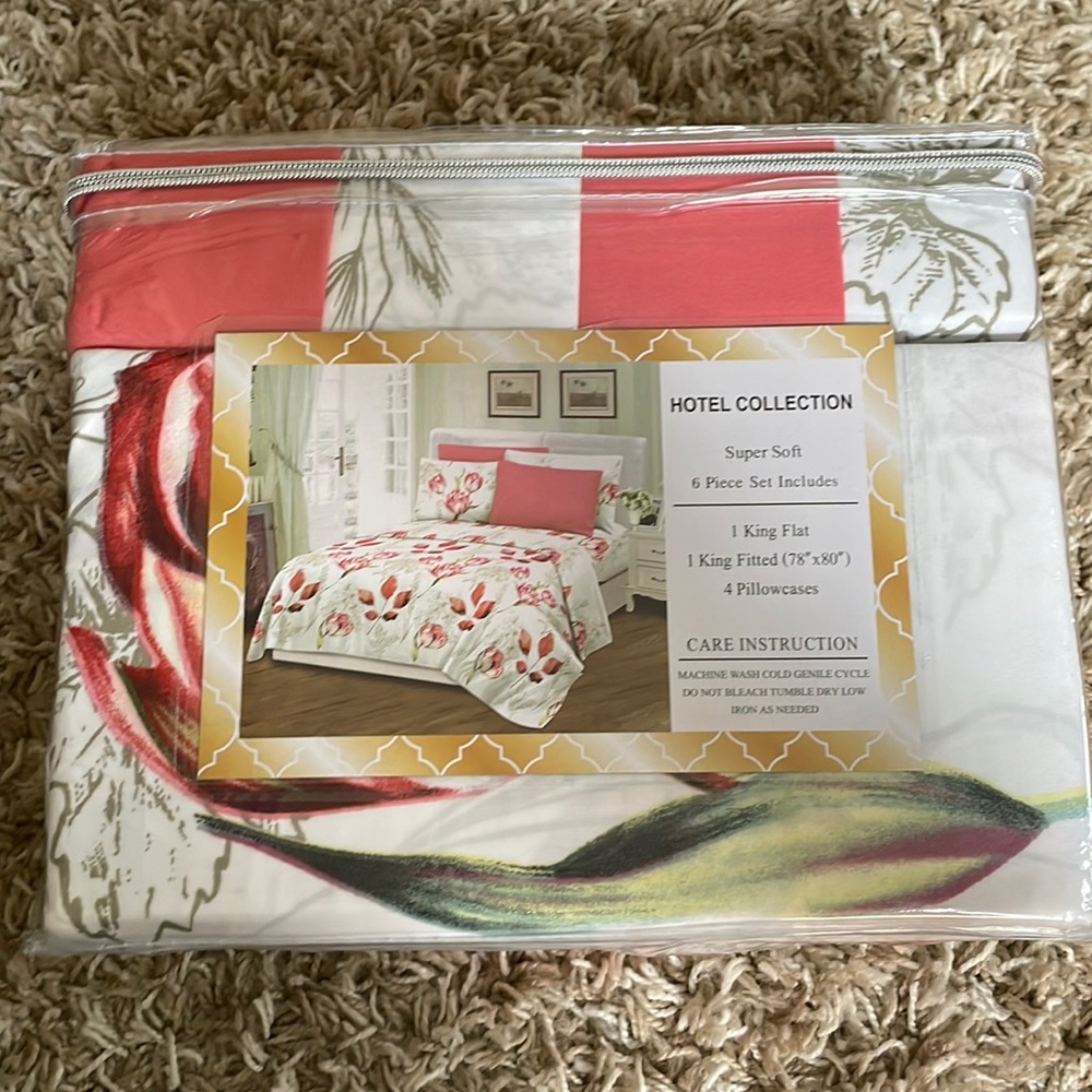 HÔTEL COLLECTION King Size Bedsheets (6 Piece Set)